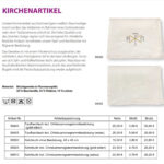 Kelchtuch, mit und-ohne-Bestickung Christusmonogramm,verschiedene
