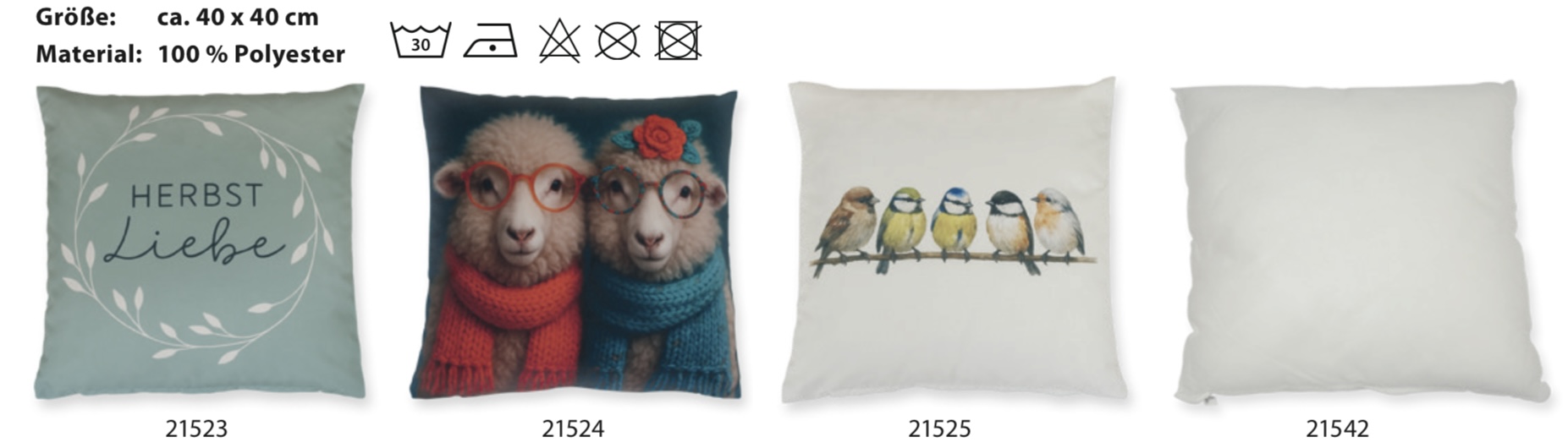 DEKOKISSENBEZÜGE ,VERSCHIEDENE MOTIVE, CA. 40X40 CM SCREENSHOT
